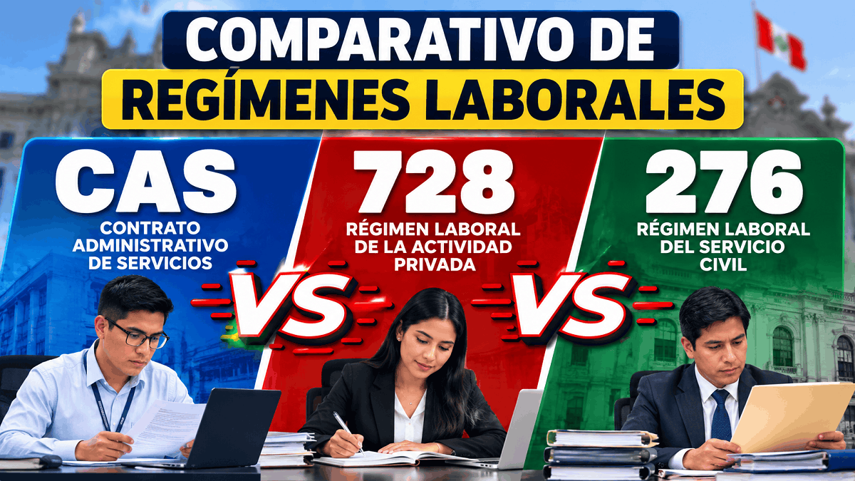 CAS, 728 o 276: Diferencias entre los Regímenes Laborales del Estado